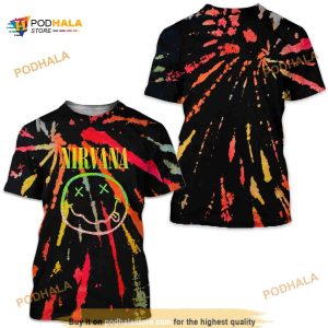 NIRVANA Reverse Tie-Dye 3D Shirt
