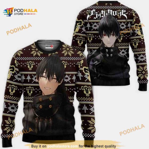 Nacht Faust Anime Black Clover Xmas Funny Ugly Christmas Sweater