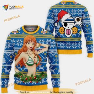 Nami One Piece Anime Xmas Gift Funny Ugly Christmas Sweater