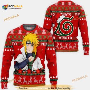 Namikaze Minato Nrt Anime Xmas Funny Ugly Christmas Sweater