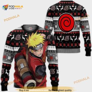 Naruto Uzumaki Sage Anime Funny Ugly Christmas Sweater
