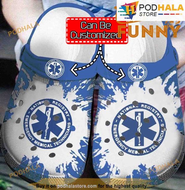 National Registry Of Emergency Medical Technicians Nurse 3D Funny Crocs Classic Clog