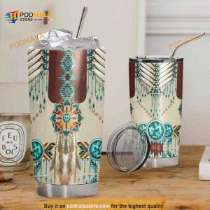 Native American Culture Pattern Gift Travel Coffee Tumbler