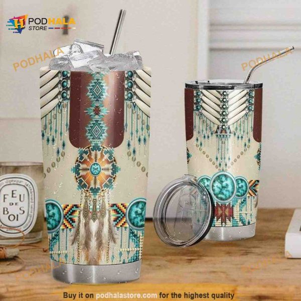 Native American Culture Pattern Gift Travel Coffee Tumbler