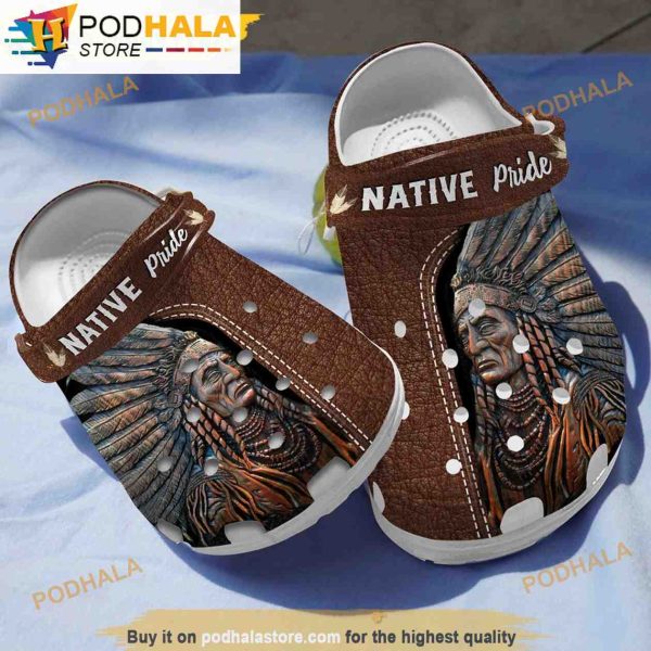 Native American Funny 3D Funny Crocs