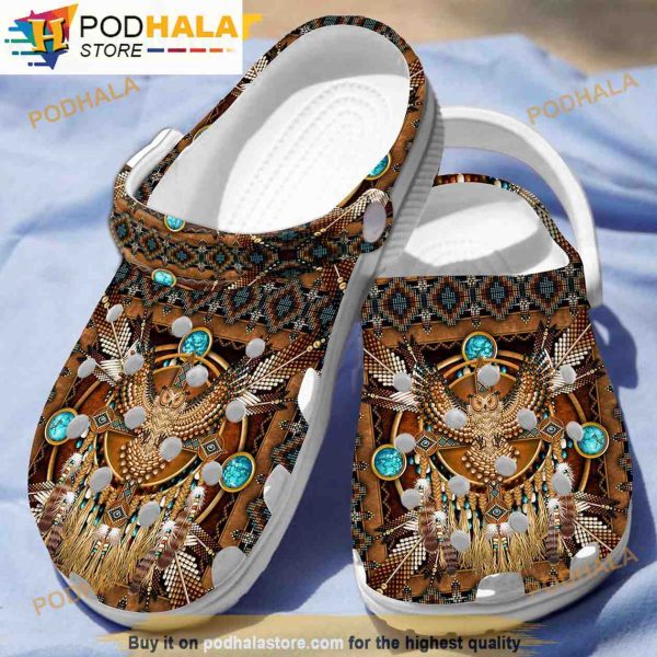 Native American Limited Edition 3D Funny Crocs