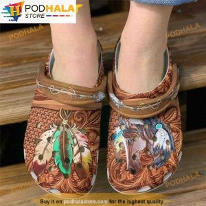 Native Arrow Horse 3D Funny Crocs