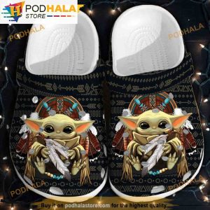 Native Baby Yoda 3D Funny Crocs
