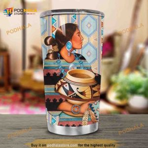 Native Girl Stainless Steel Cup Coffee Tumbler