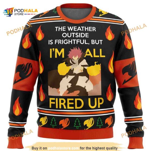 Natsu Fairy Tail Anime Funny Ugly Sweater