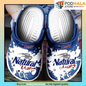 Natural Light Beer 3D Funny Crocs