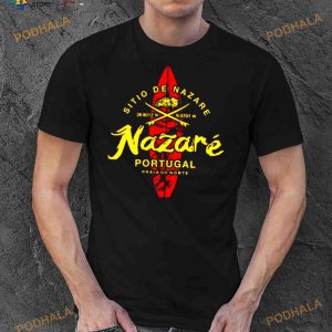 Nazare Portugal Vintage Surfing Shirt