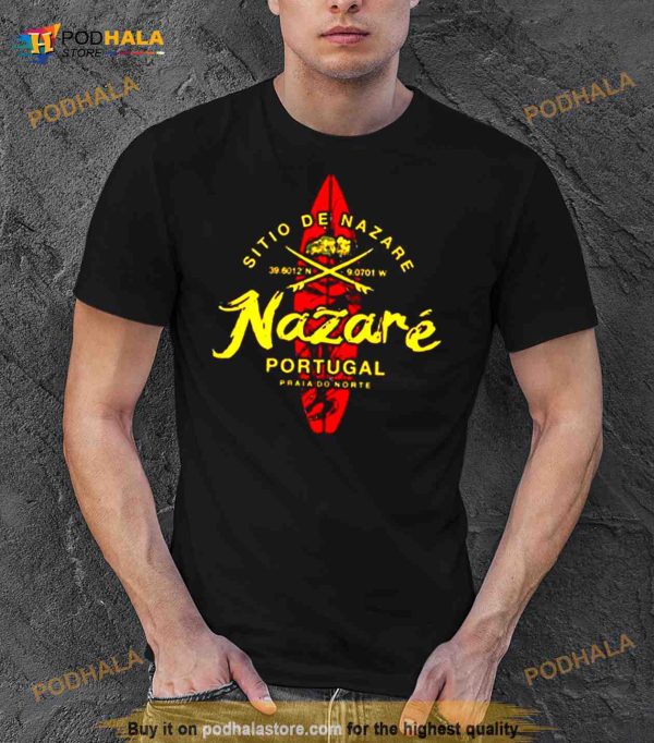 Nazare Portugal Vintage Surfing Shirt
