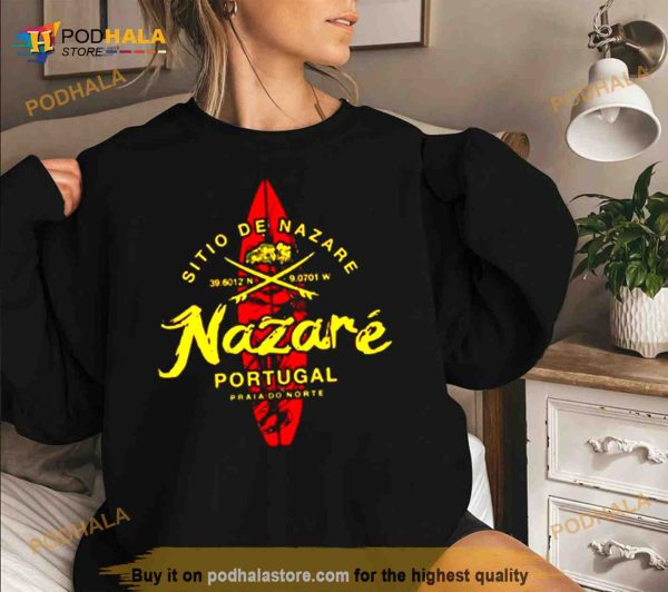 Nazare Portugal Vintage Surfing Shirt