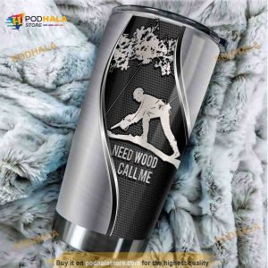 Need Wood Call Me Stainless Steel Cup Coffee Tumbler