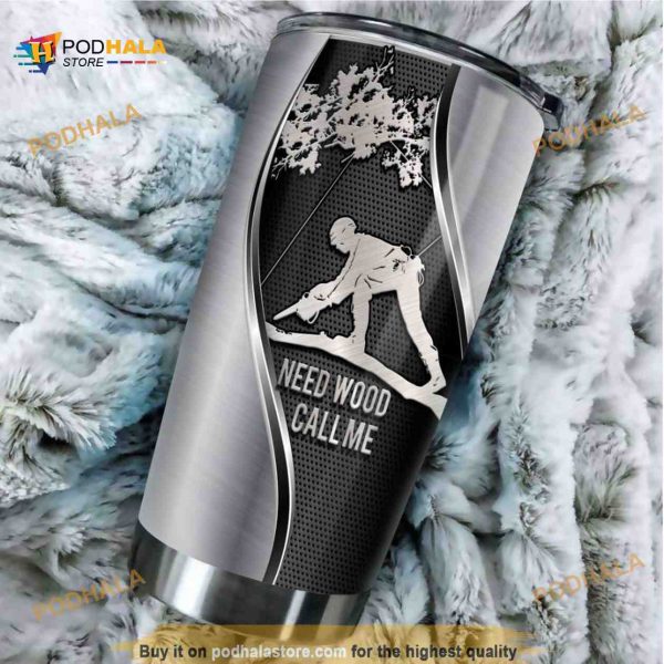 Need Wood Call Me Stainless Steel Cup Coffee Tumbler