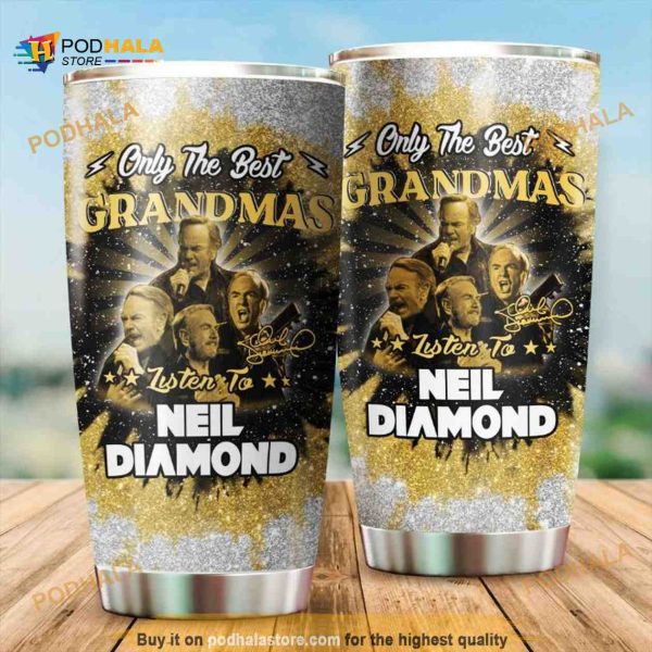 Neil Diamond Only The Best Grandmas Gift For Lovers Travel Coffee Tumbler