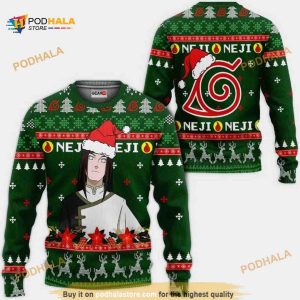 Neji Hyuga Naruto Anime Xmas Funny Ugly Sweater
