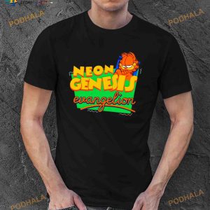 Neon Genesis Evangelion Garfield T Shirt
