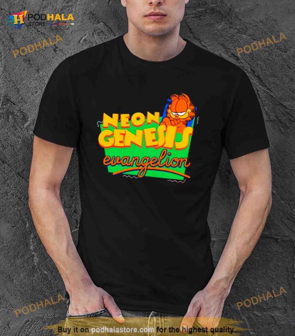 Neon Genesis Evangelion Garfield T Shirt