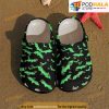 Neon Green Bats 3D Funny Crocs Halloween