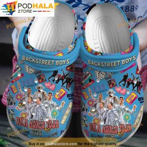 New Backstreet Boys Music Blue 3D Funny Crocs Clog Shoes