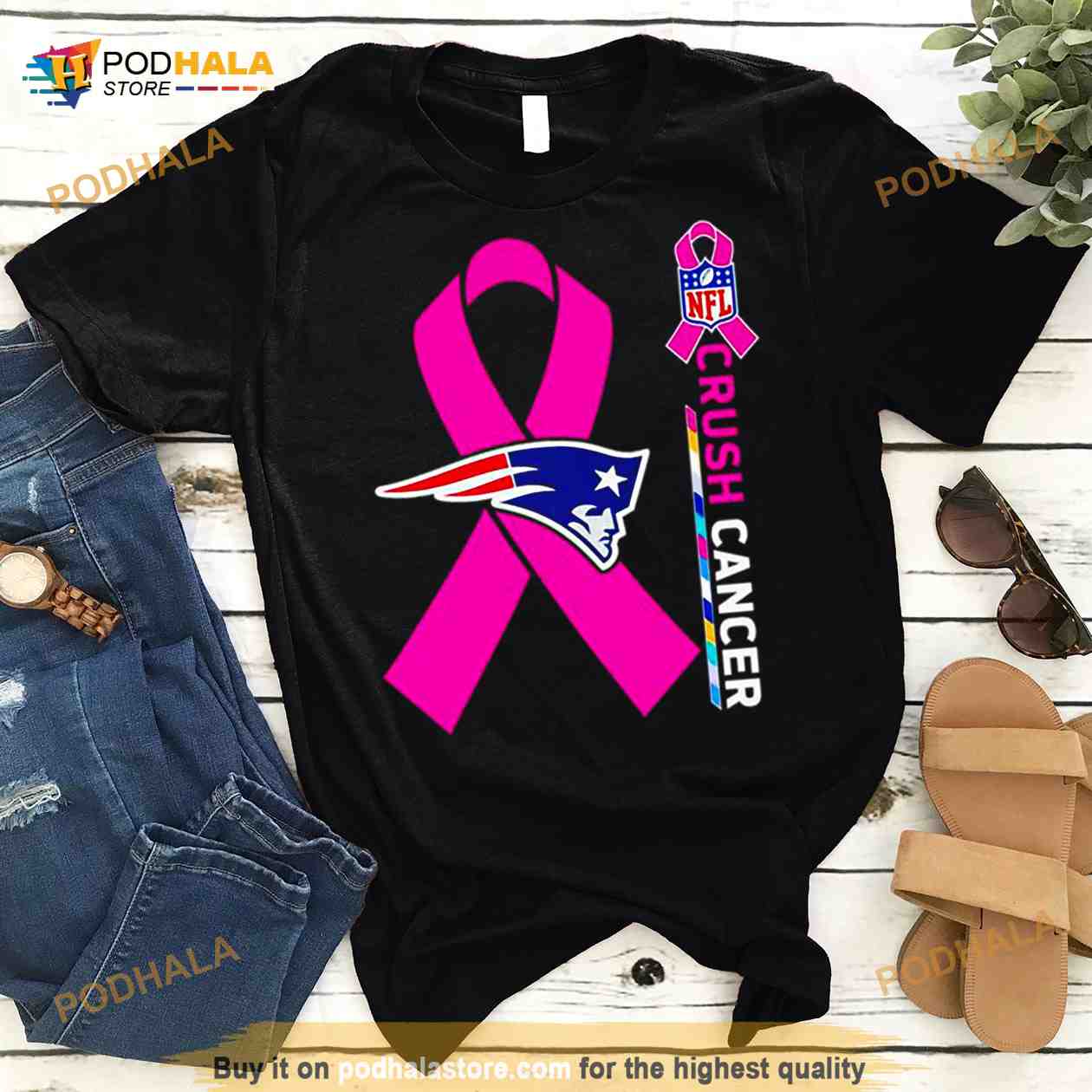 Crush Cancer Green Bay Packers NFL Shirt Cancer Support Women Men