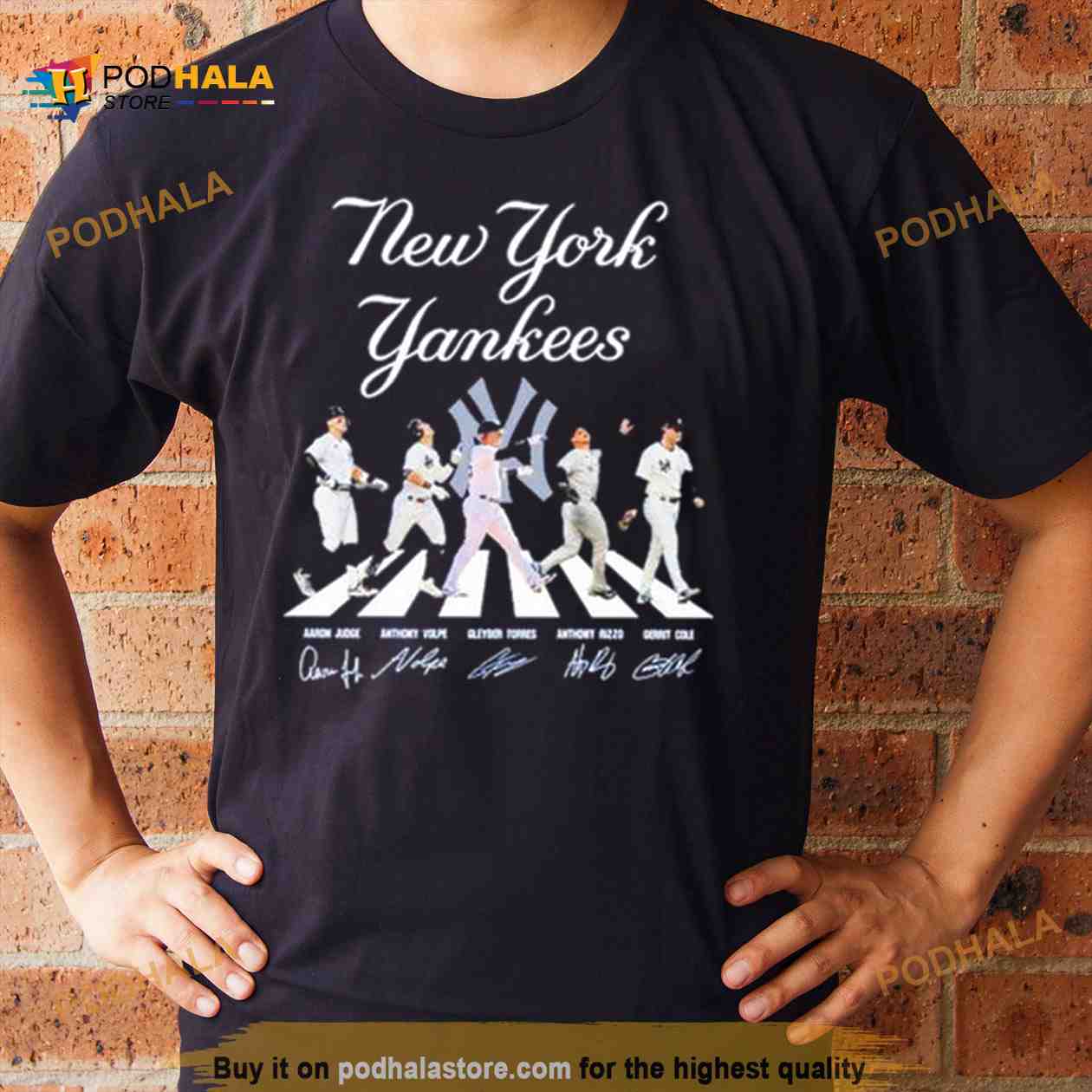 New York Yankees Aaron Judge Anthony Volpe Gleyber Torres Anthony and Gerrit Cole Abbey Road Shirt New York Yankees Aaron Judge Anthony Volpe Gleyber Torres Anthony and Gerrit Cole Abbey Road Shirt
