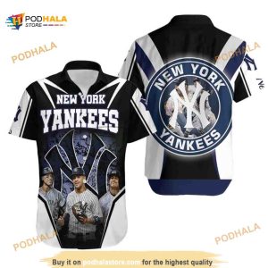 New York Yankees MLB Hawaiian Shirt, Aaron Judge Gleyber Torres Giancarlo Stanton