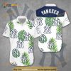 New York Yankees MLB Hawaiian Shirt, Palm Trees Pattern On White Theme