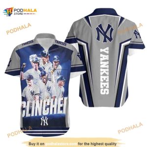 New York Yankees MLB Hawaiian Shirt, Players Clinched Beach Gift For Baseball Fans