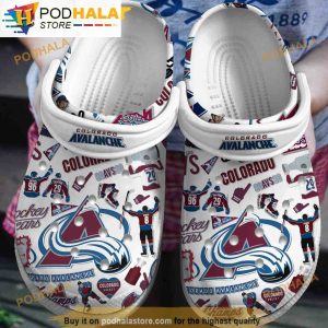 Nhl Colorado Avalanche 3D Funny Crocs Clog Shoes