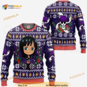 Nico Robin One Piece Anime Xmas Funny Ugly Christmas Sweater
