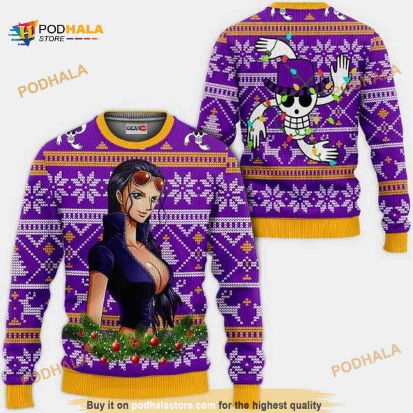 Nico Robin One Piece Anime Xmas S Funny Ugly Christmas Sweater