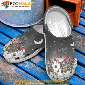Night Funny Chicken 3D Funny Crocs Clog Shoes