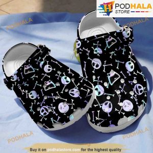 Nightmare Jack Bone Toss Halloween 3D Funny Crocs