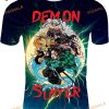 Nikuclg YouthAdults Anime 3D Shirt Pritnted Novelty Short Sleeve Unisex Cosplay Tops