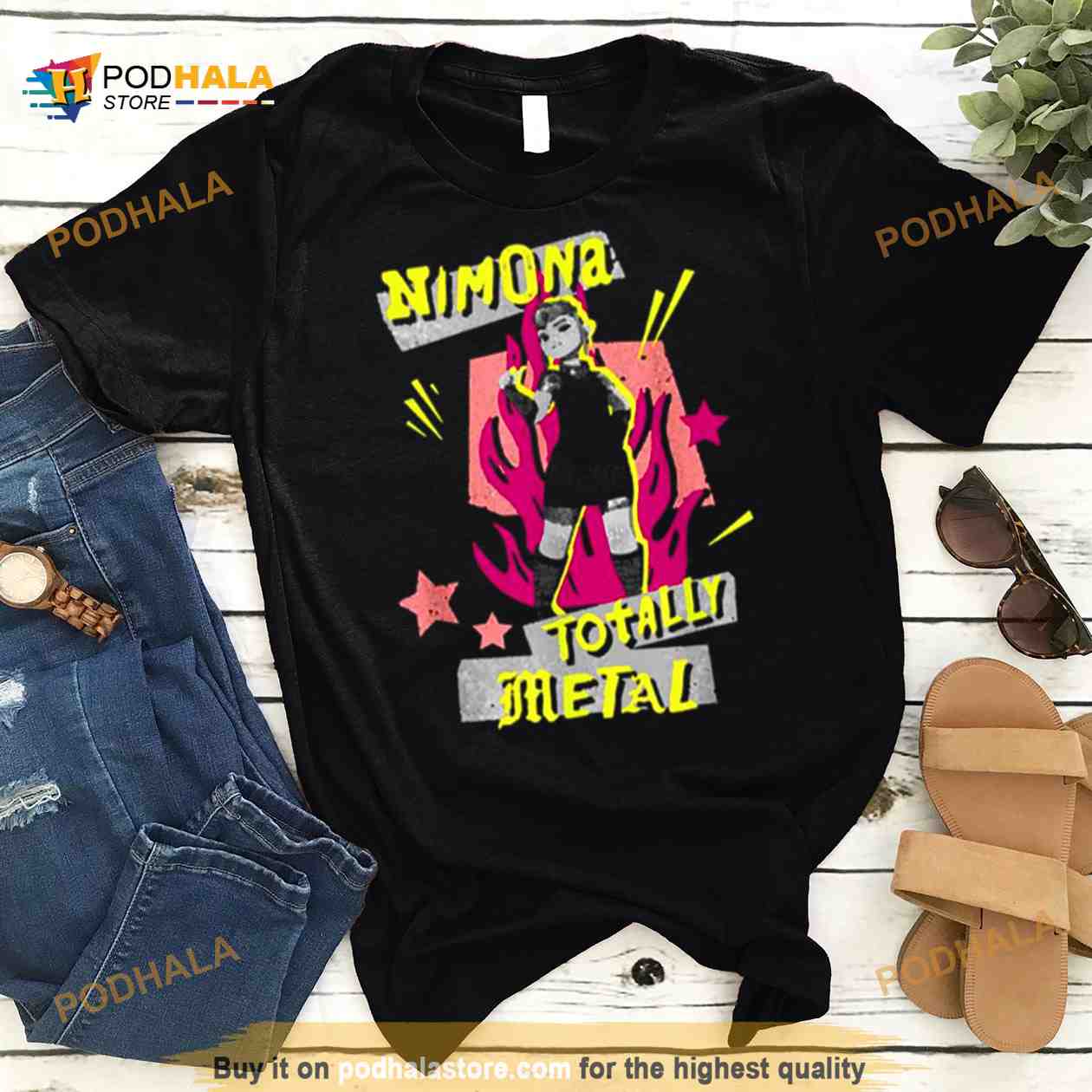 Nimona Totally Metal Punk Rock Retro Shirt Nimona Totally Metal Punk Rock Retro Shirt