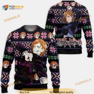Nobara Kugisaki Anime Jujutsu Kaisen Xmas Funny Ugly Christmas Sweater