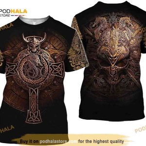 Nordic Viking Short Sleeve Round Neck Short Sleeve S-5XL, 6 Sizes to Choose from It's The Best Gift for Friends and Relatives