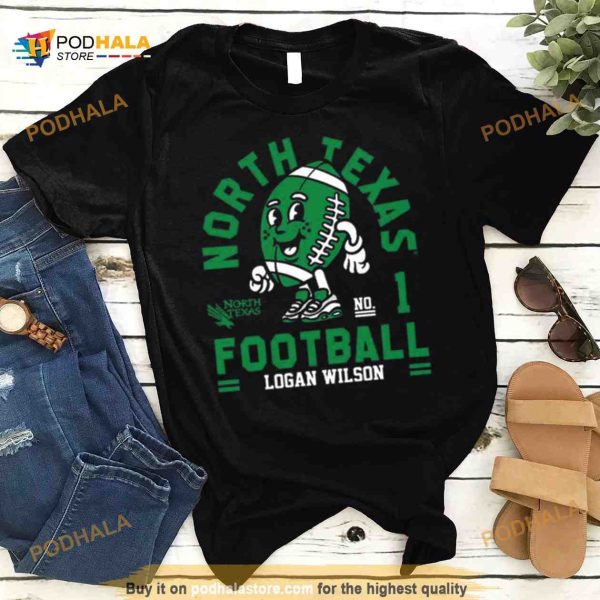 North Texas Mean Logan Wilson 2023 NCAA Football Shirt