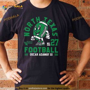 North Texas Mean Oscar Adaway III 2023 NCAA Football Shirt