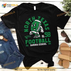 North Texas Mean Samora Ezekiel 2023 NCAA Football Shirt