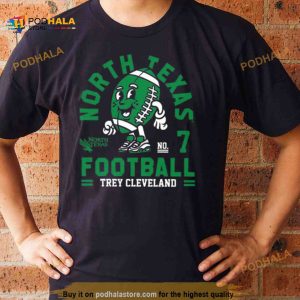 North Texas Mean Trey Cleveland 2023 NCAA Football Shirt 2