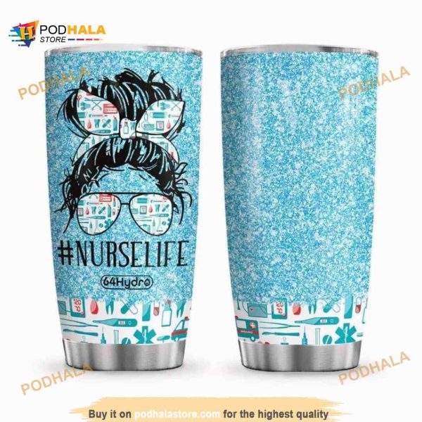 Nurse Life Gift Travel Coffee Tumbler All Over Print