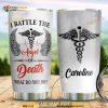 Nurse Personalized Icon Medical Angel Of Death Mandala Coffee Tumbler