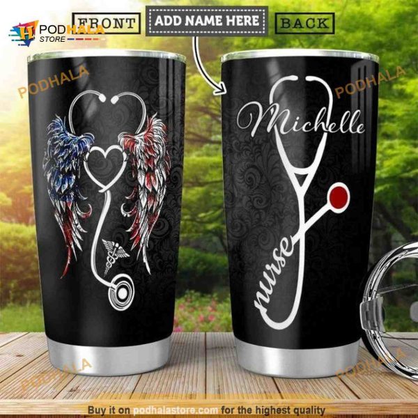 Nurse Personalized Icon Medical Mandala Coffee Tumbler