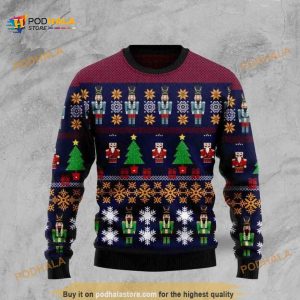 Nutcracket Funny Ugly Christmas Sweater 3D All Over Print