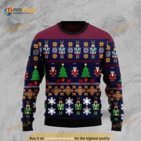 Nutcracket Funny Ugly Christmas Sweater 3D All Over Print