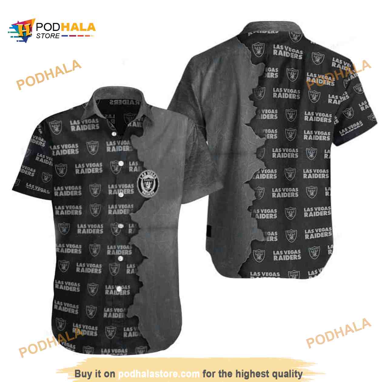 Oakland Las Vegas Raiders Funny Hawaiian Shirt For Men - Bring Your Ideas,  Thoughts And Imaginations Into Reality Today